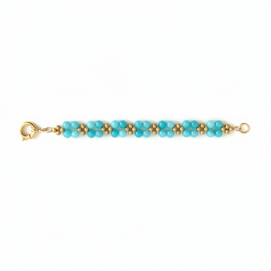 Bracciale amazzonite flat lay