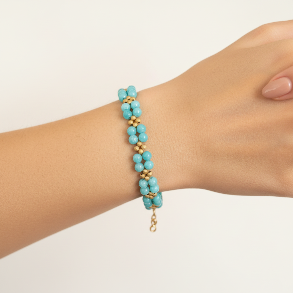 Bracciale amazzonite lifestyle