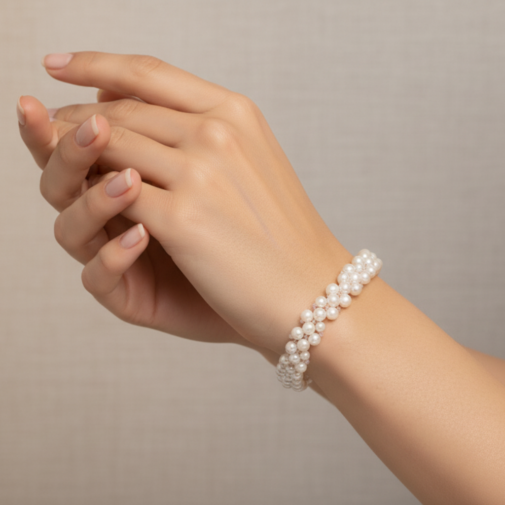 Bracciale perle fiume lifestyle