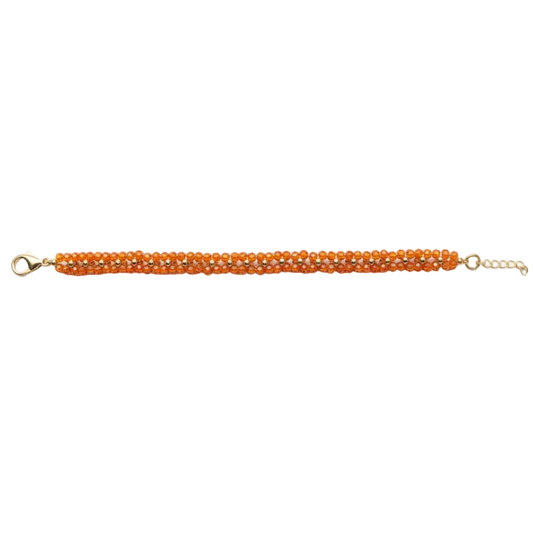 Bracciale zirconi arancioni flat lay — Gabriel Milano