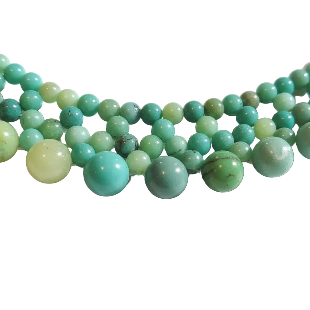 Collana crisoprasio - dettaglio