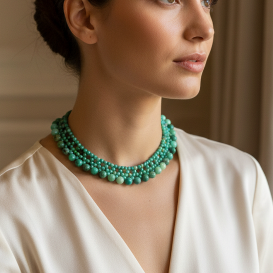 Collana crisoprasio - lifestyle