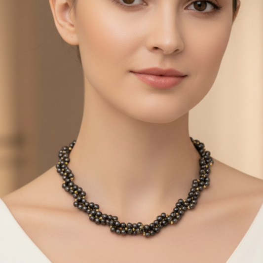 Collana ematite lifestyle modella generica