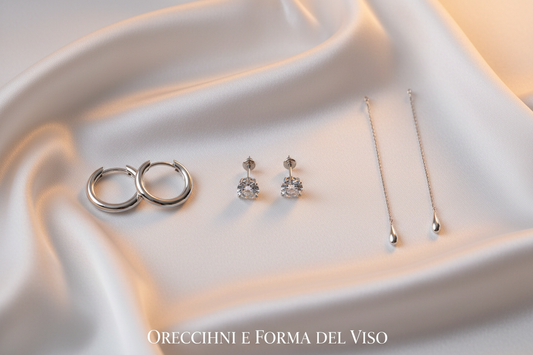 Diversi stili di orecchini in argento 925 per ogni forma del viso - Gabriel Milano