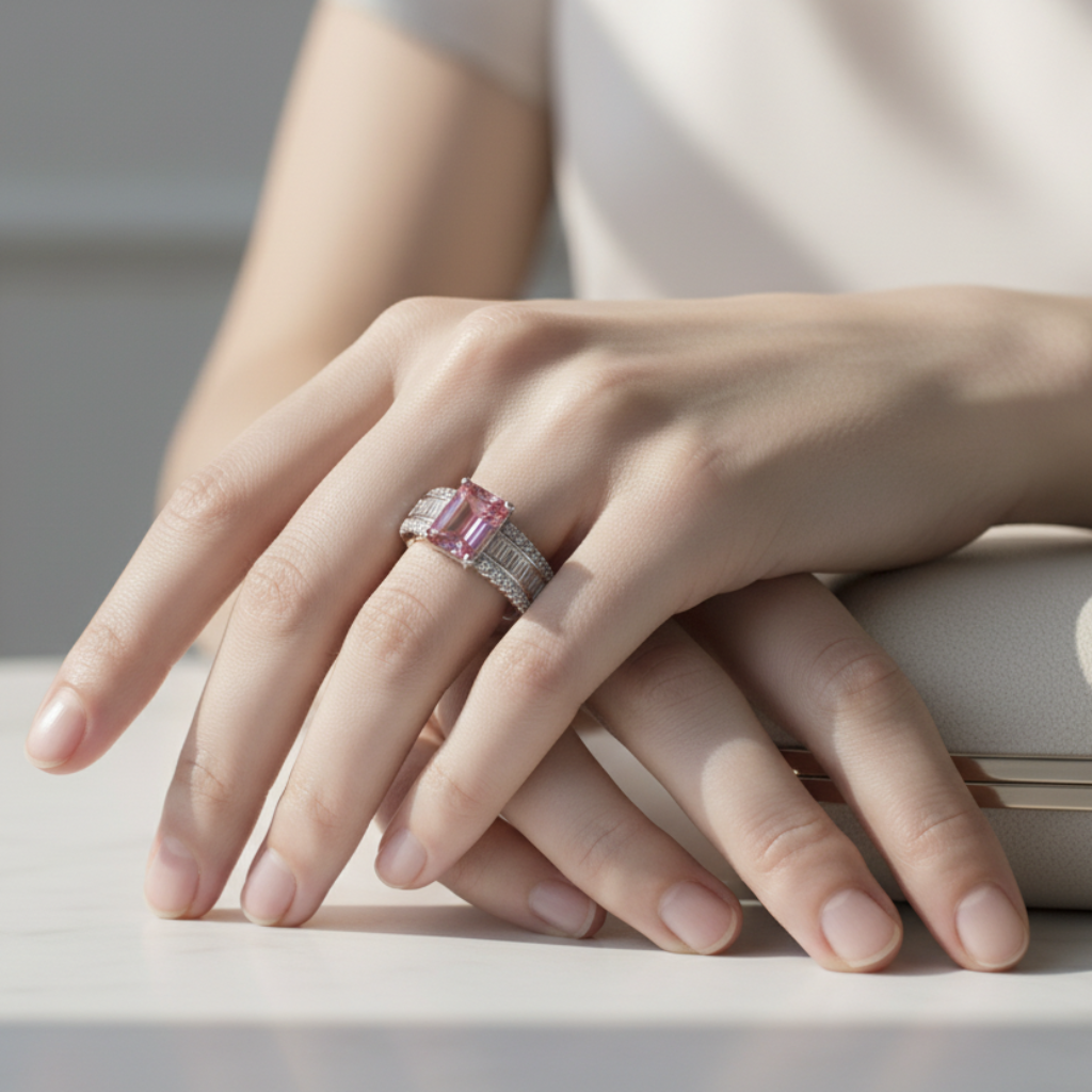Anello Tormalina Rosa - Lifestyle