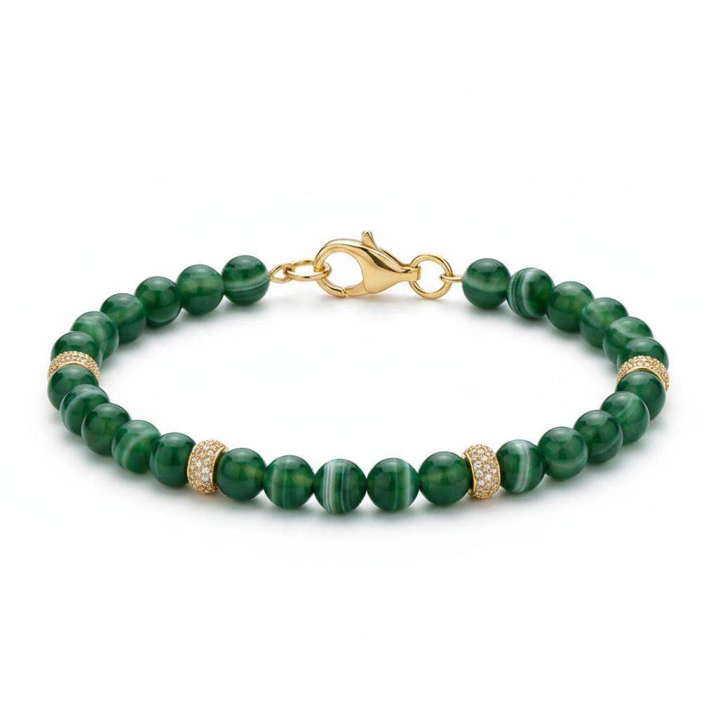 Bracciale agata verde