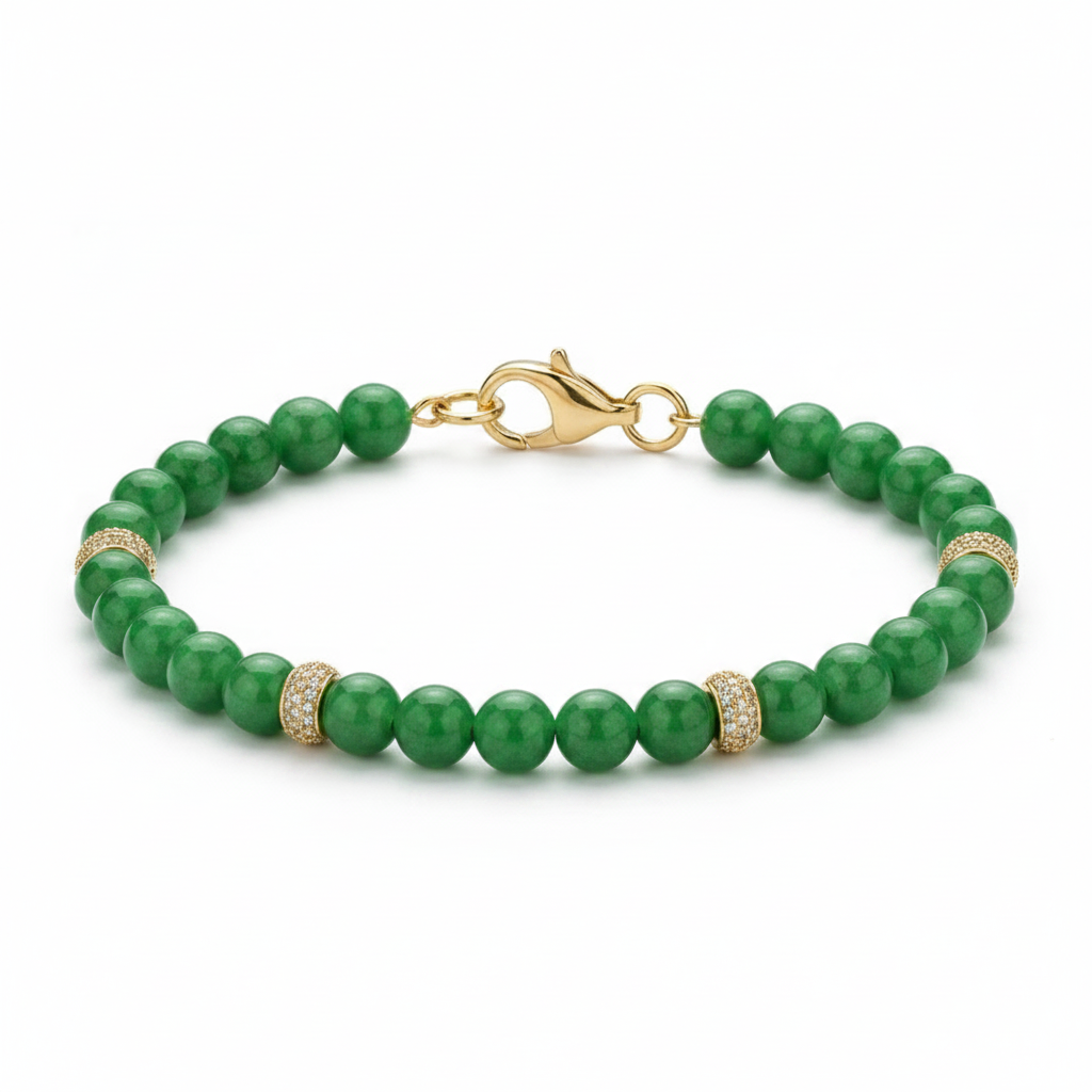 Bracciale giada verde
