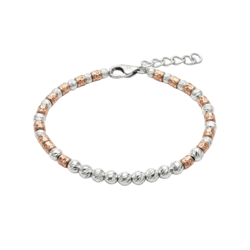 Bracciale - pattern centro argento