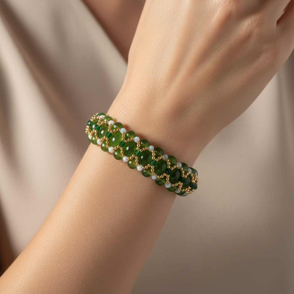 Bracciale peridoto labradorite lifestyle