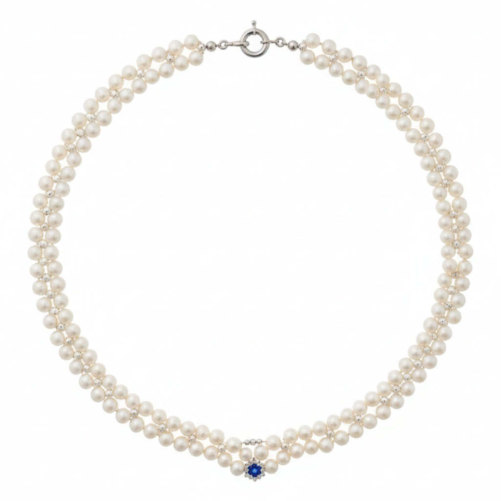 Collana sfondo bianco puro