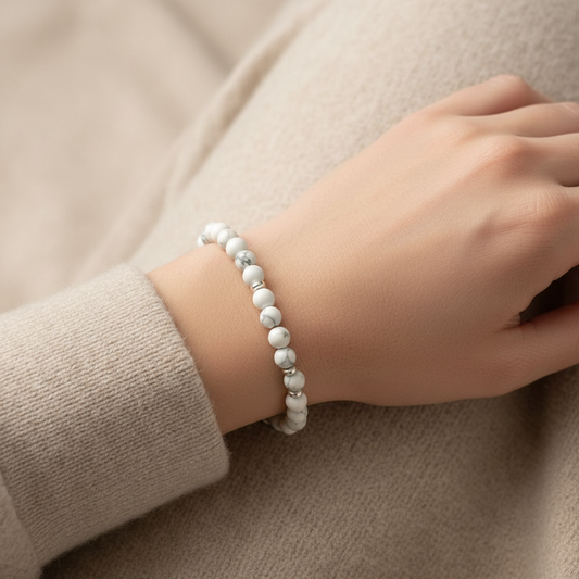Howlite indossato