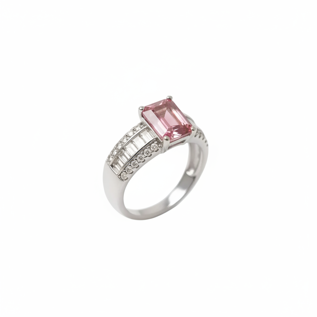 Anello rosa di Francia - vista angolata