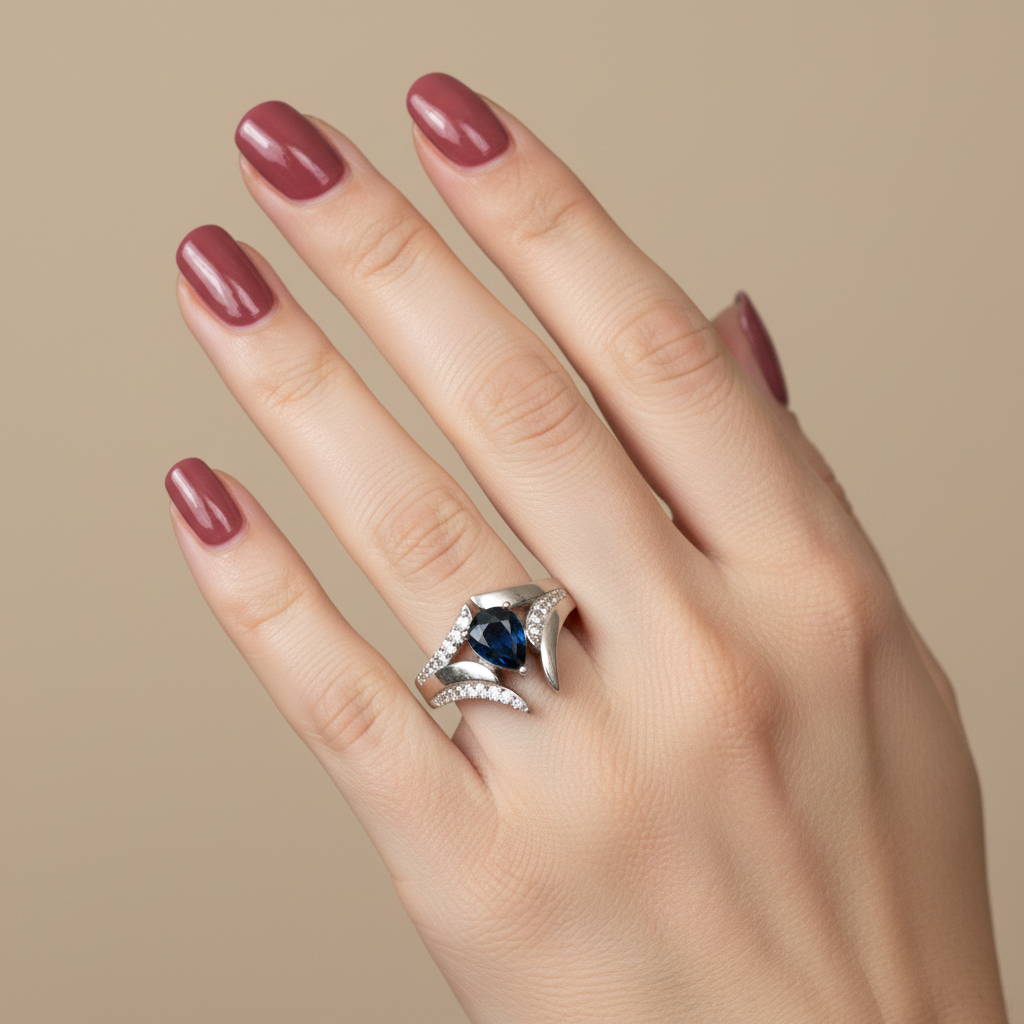 Anello in Argento 925 con Zaffiro Australiano - Lifestyle
