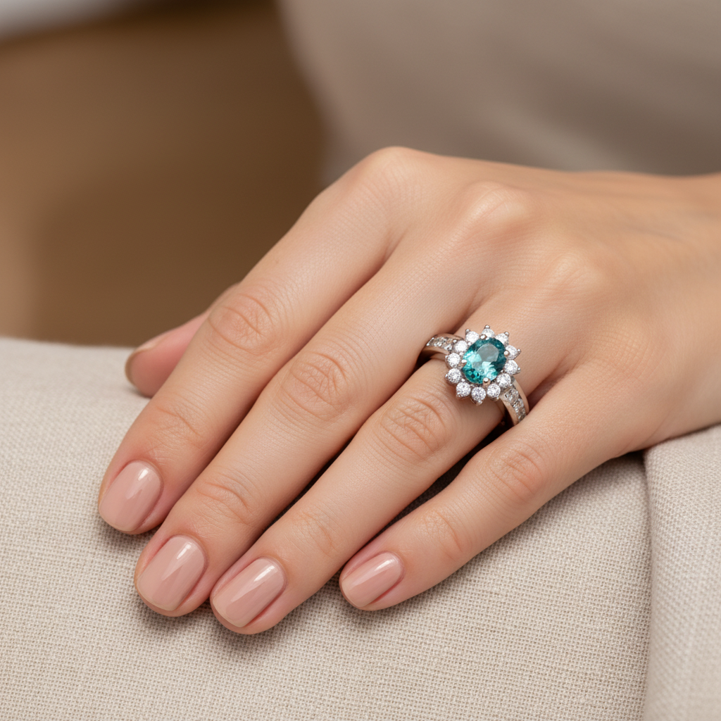 Anello apatite e zirconi - lifestyle