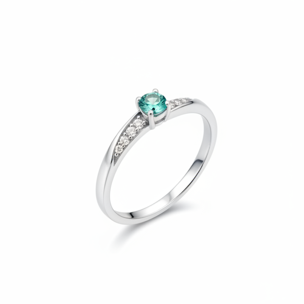 Anello apatite - vista angolata