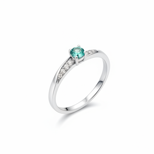Anello apatite - vista angolata